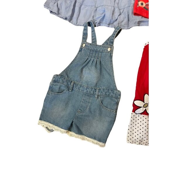 Bundle Girls Floral Dresses Denim Disney Size 4T - Picture 5 of 10